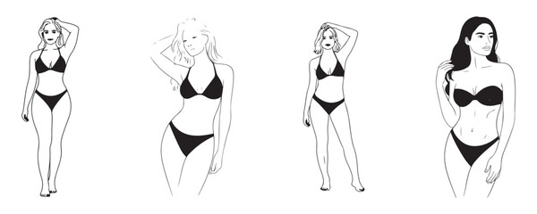 vector illustration of a woman