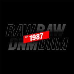 raw denim est 1987