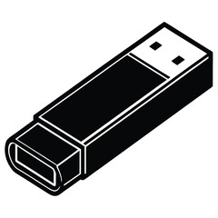 usb flash drive vector illustration on white backg (1).eps