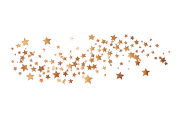 Abstract Gold Glitter Stars Background