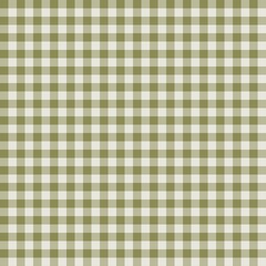 Green Olive Gingham Checkered Pattern