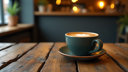 Coffee cup placed on the table
