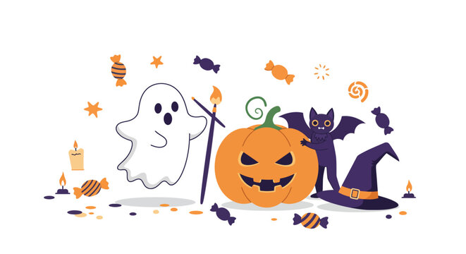 Playful Halloween Strategy Workshop Icon: Friendly Guide for Creative Marketing