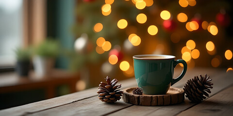 Coffee cup placed on the table