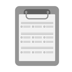 バインダー付き問診票のイラスト