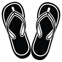 cute flip flops pair vector clipart on white backg (1).eps