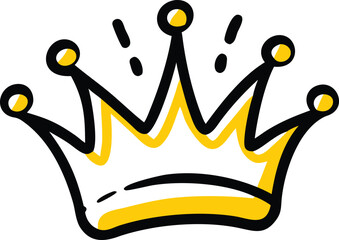 crown with neon glowing outline vector illustratio.eps