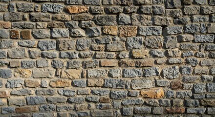 Fototapeta premium Detailed brick wall texture background in natural colors and rough surface