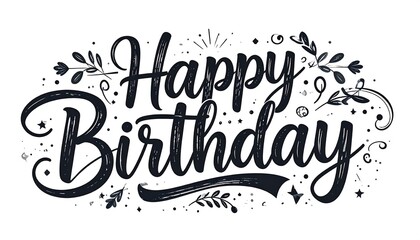 Stylish birthday greeting