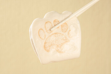 Adorable Bear Paw Print Sandwich on Stick - Kids Lunch Food Photography