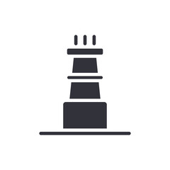 Abstract Rendering Of A Lighthouse Structure Or Tower Icon