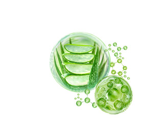 aloe vera serum concept