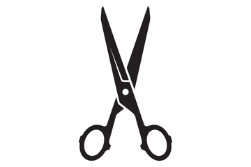 Scissors isolated on white background, a versatile tool for cutting various materials, symbolizing precision, craftsmanship, and the act of separation vector illustration