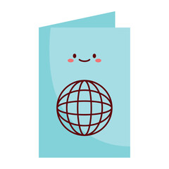 Flat Passport Travel Vector Icon

