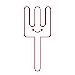Flat Fork Travel Food Icon
