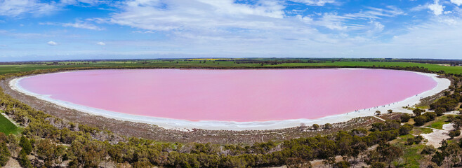 Pink Lake Dimboola in Australia