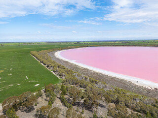 Pink Lake Dimboola in Australia