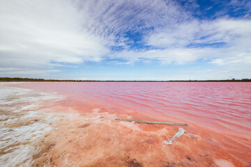 Pink Lake Dimboola in Australia