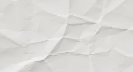 Obraz premium Close-up of Wrinkled and Crumpled White Paper Texture Background for Design Element