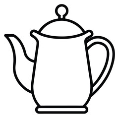 Teapot Kitchenware Vector Illustration