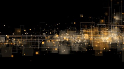 Fototapeta premium Abstract gold and white geometric light display