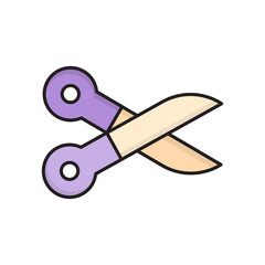 Scissors icon vector design templates simple and modern concept, isolated on white background