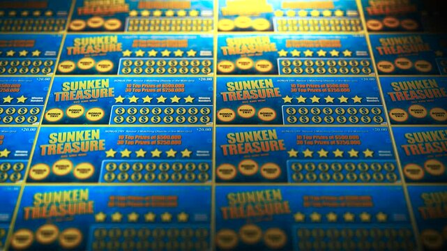 Generic Sea Themed Lottery Tickets Printing - Ominous Lighting