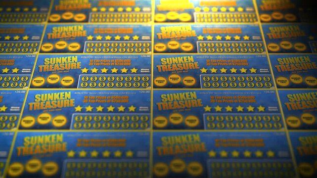 Generic Sea Themed Lottery Tickets Printing - Normal Lighting