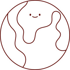 Global Tourism Navigation Map Icon
