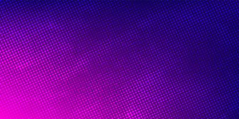 Gradient halftone pattern diagonal vector illustration. Pink dots, blue halftone texture. Pop Art blue pink halftone