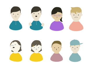 子供 アイコン 上半身