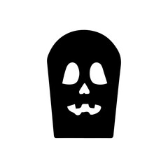 Spooky Gravestone Silhouette for Halloween Celebrations