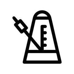 Metronome line icon