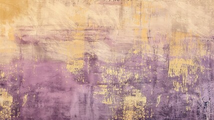 Fototapeta premium Soft Pastel Grunge Texture Blending Dusty Mustard and Lavender Hues—Showcasing Subtle Imperfections and Warm-Cool Tone Contrast, Ideal for Design, Craft, or Edgy Minimalist Visual Backdrops.