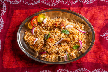 ビリアニ　アジアのまぜごはん　Chicken Biryani Asian Mixed Rice