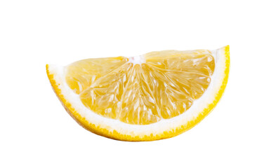 lemon slice isolated on white background