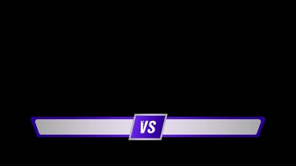 Futuristic Battle Intro, Esports Showdown Screen, Blue Electric Versus Icon for Gaming Videos & YouTube Intros. Versus, VS animation. - Powered by Adobe