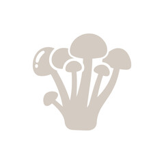 mushroom logo icon illustration flat