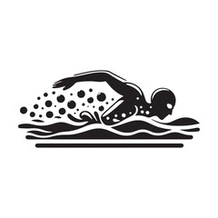 vector " Swimming " illustration vector Design white background