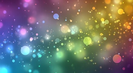 Ethereal Bokeh Burst: A Symphony of Rainbow Hues and Sparkling L