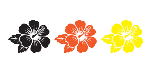 Summer flower vector design elements