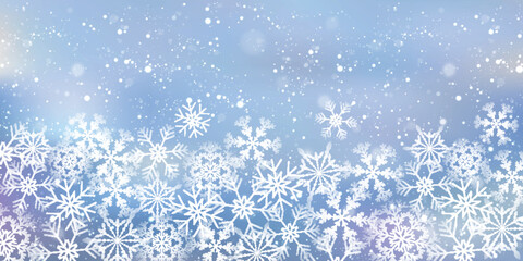 雪　クリスマス　冬　光　背景