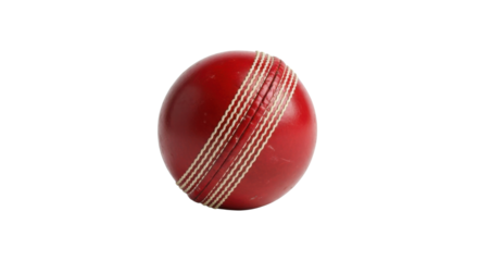 Red cricket ball isolated PNG with Transparent Background