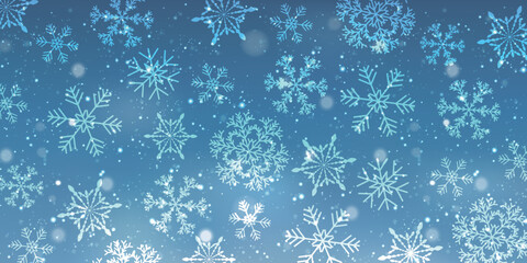 雪　クリスマス　冬　光　背景