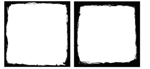 vector grunge black frame with white background for your text