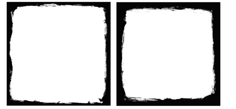 vector grunge black frame with white background for your text