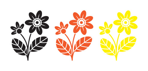 Modern floral graphic illustration pack
