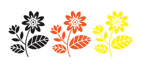 Modern floral graphic illustration pack