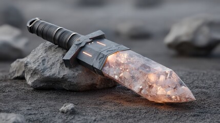 Exploring the Impact of Cultural Heritage Preservation on Modern Society Through a Glowing Diamond Knife Concept
