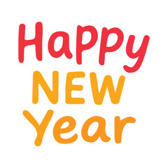 Semi Bold Textured New Year Greetings Happy New Year